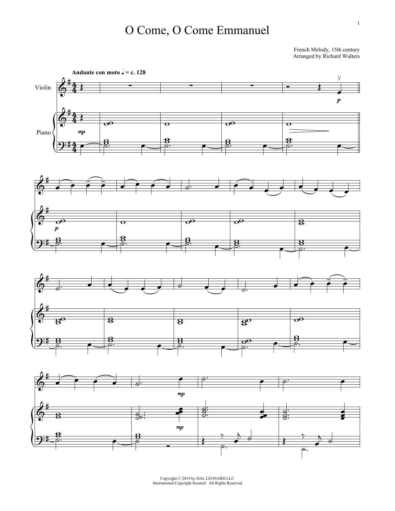 Product gallery: Page 1 of 1 O Come, O Come, Emmanuel, Christmas Carol
