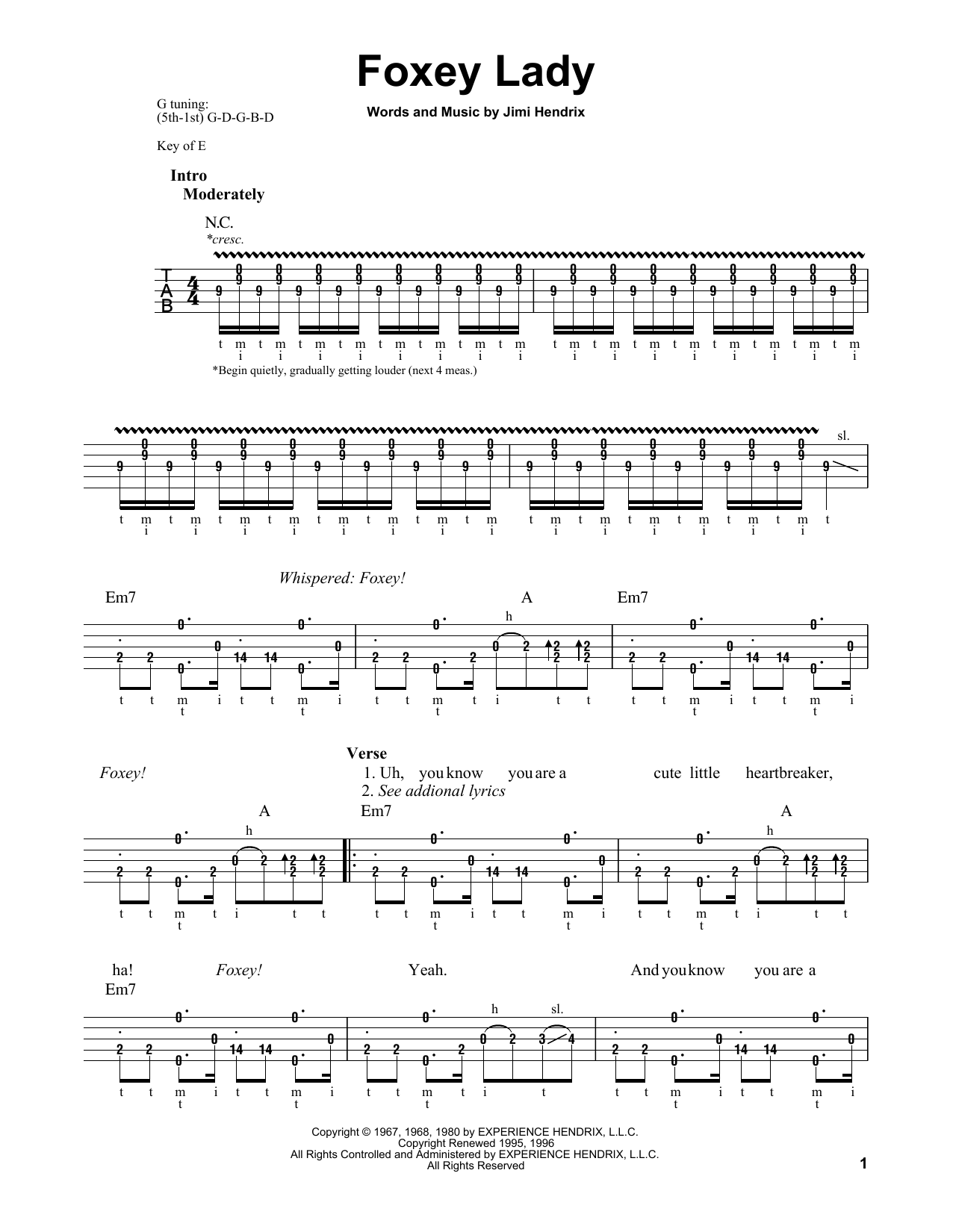 Produktgalerie: Seite 1 von 1 Foxey Lady, Jimi Hendrix, Banjo