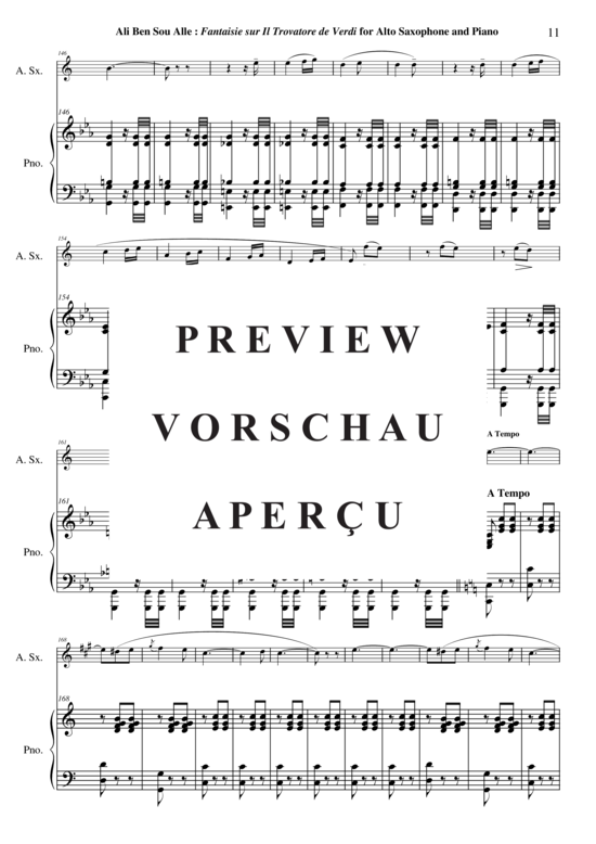 Product gallery: Page 12 of 21 Fantaisie sur Il Trovatore de Verdi , , (alto saxophone + piano)
