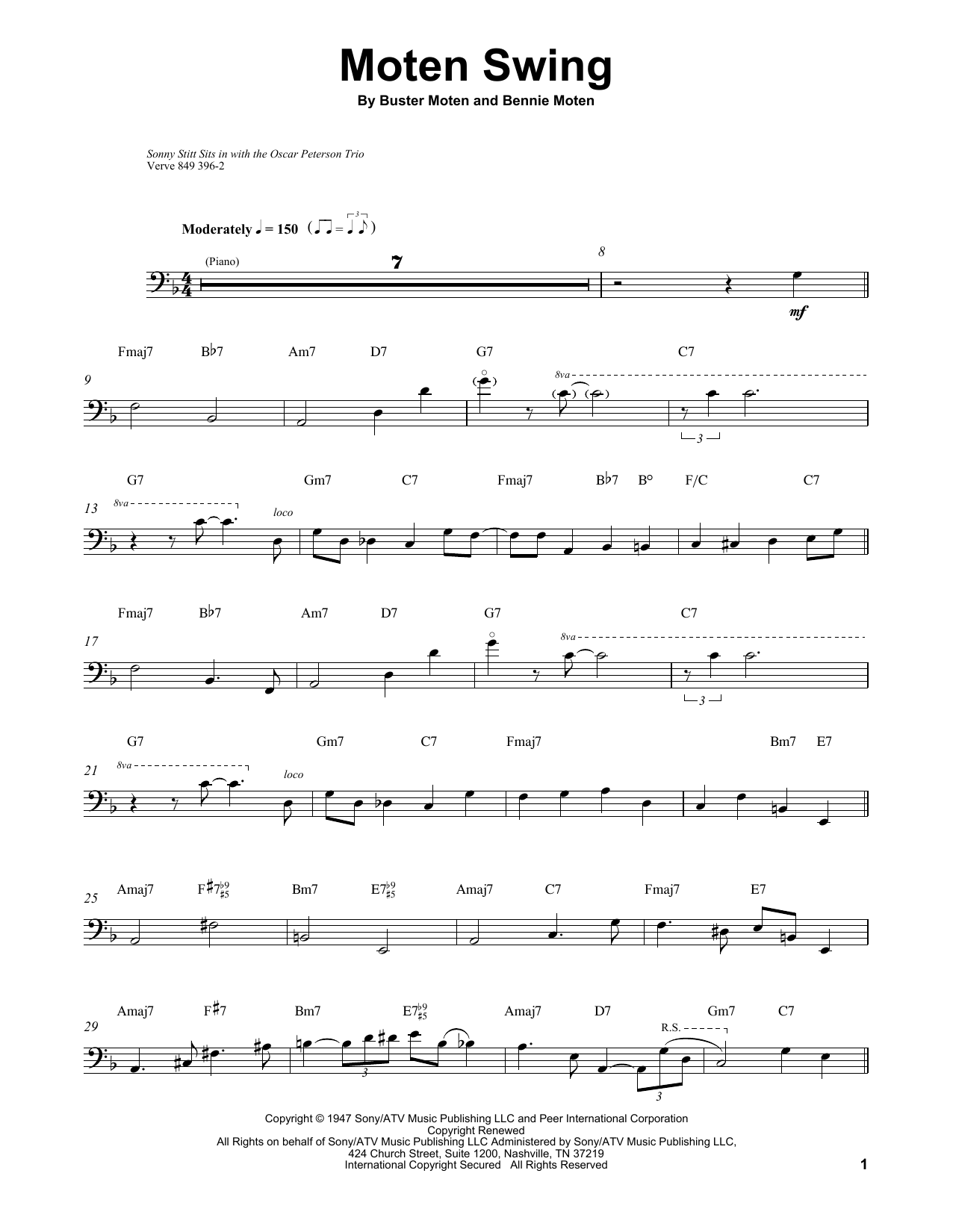 Produktgalerie: Seite 1 von 1 Moten Swing, Ray Brown, Kontrabass