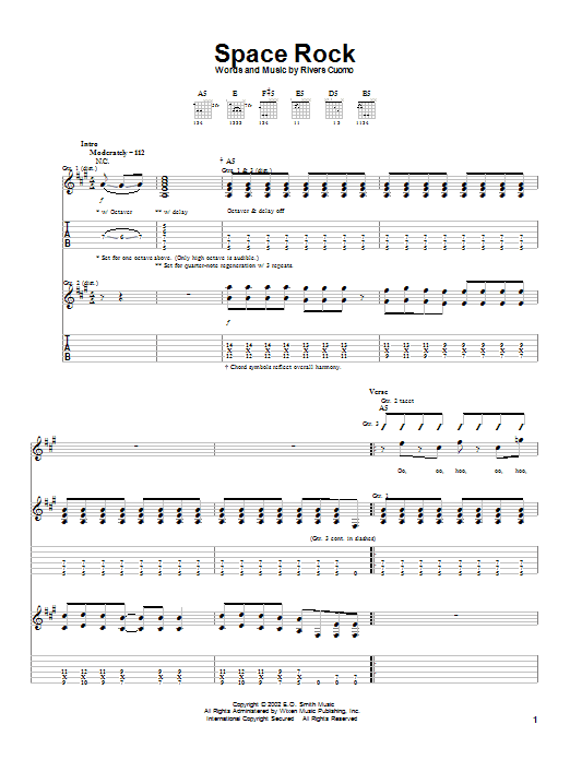 Produktgalerie: Seite 1 von 1 Space Rock, Weezer, Gitarre