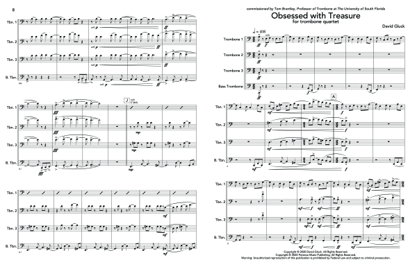 Product gallery: Page 1 of 11 Obsessed with Treasure, , (Trombone quartet)