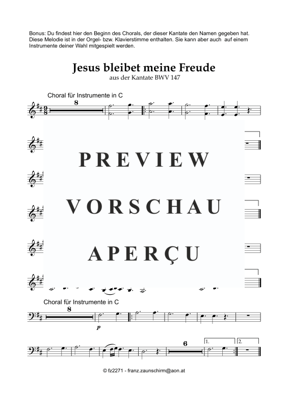Produktgalerie: Seite 8 von 8 Jesus bleibet meine Freude, , Violoncello und Orgel
