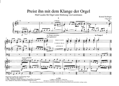 Product gallery: Page 4 of 18 Preist ihn mit dem Klange der Orgel  , , (organ solo easy to medium)