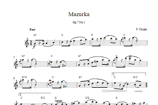 Product picture to: Mazurka Op7 No1