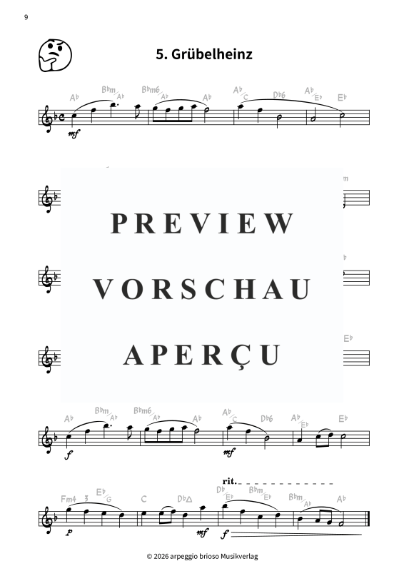 Product gallery: Page 11 of 11 Die Emoji-Suite - Smileys als Melodien für Altsaxophon, , Alto Saxophone In E-Flat, Solo