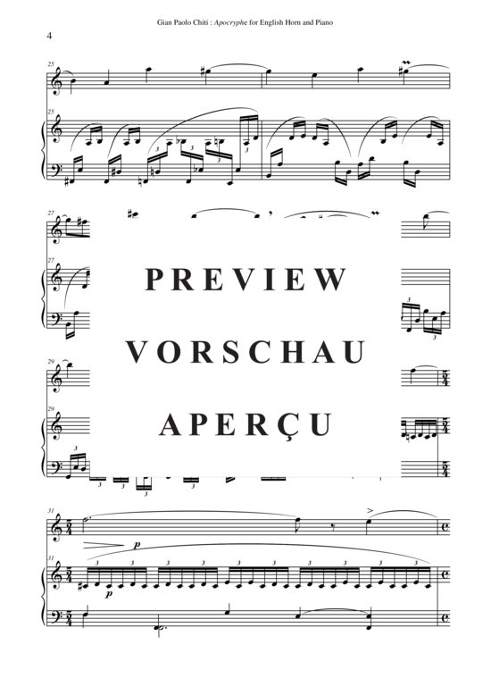 Produktgalerie: Seite 5 von 16 Apocryphe , , (Englischhorn + Klavier)