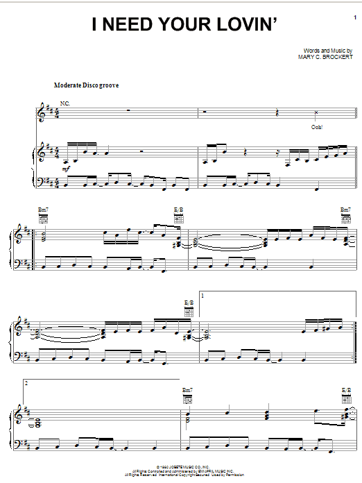 Produktbild zu: I Need Your Lovin'