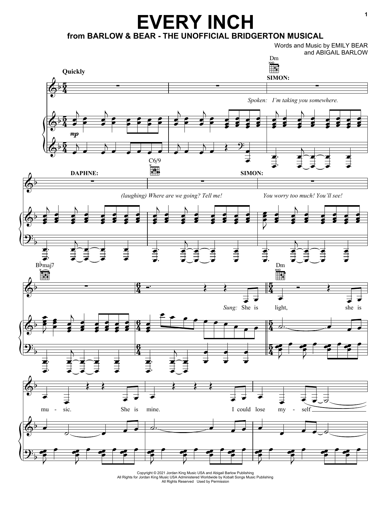 Produktbild zu: Every Inch (from The Unofficial Bridgerton Musical)