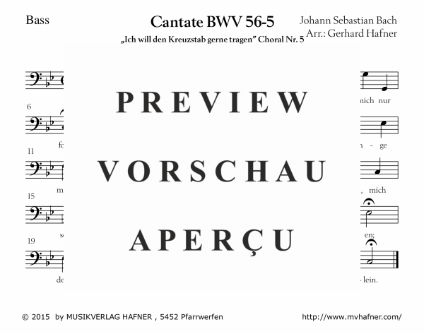 Product gallery: Page 10 of 11 Arie - Ich will den Kreuzstab gerne tragen, , (large wind orchestra)