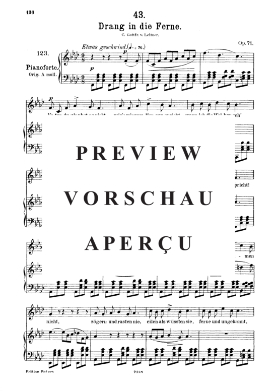 Product gallery: Page 2 of 5 Drang in die Ferne D.770, , Medium Voice and Piano