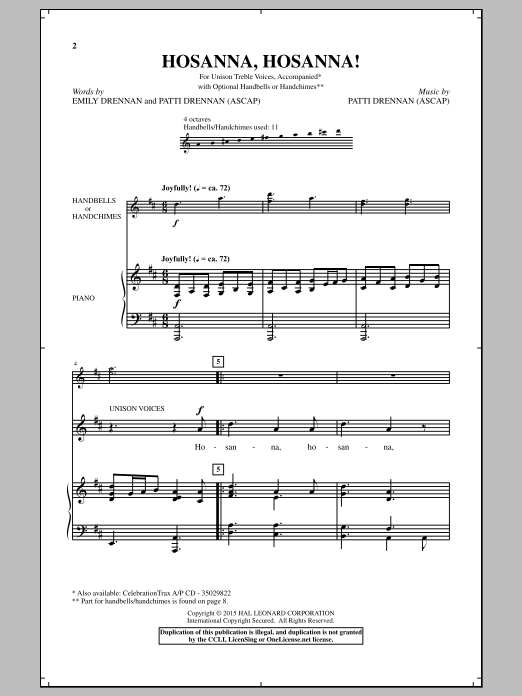 Produktbild zu: Hosanna, Hosanna!