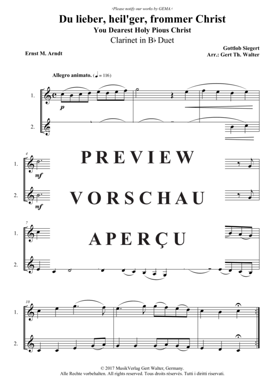 Du lieber, heil´ger, frommer Christ 