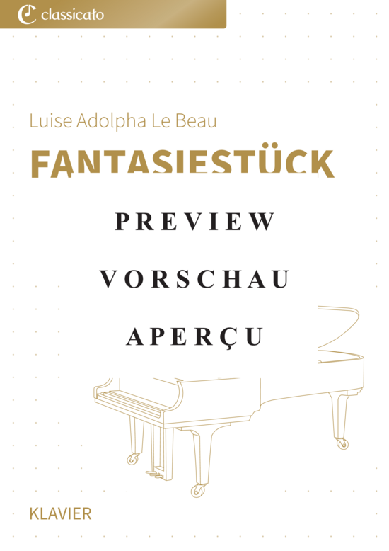 Product gallery: Page 2 of 7 Fantasiestück - Nr. 1 aus Drei Klavierstücke op. 1 , , Piano Solo