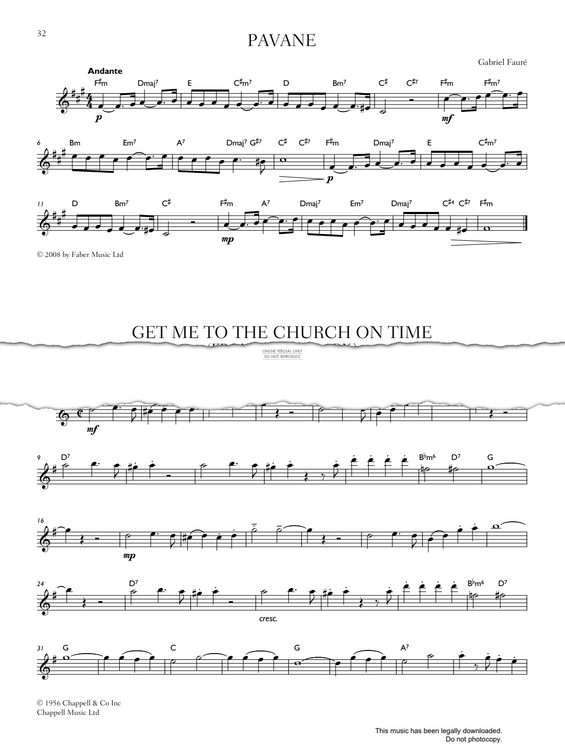 Product gallery: Page 1 of 1 Get Me To The Church On Time (from 'My Fair Lady'), Frederick Loewe