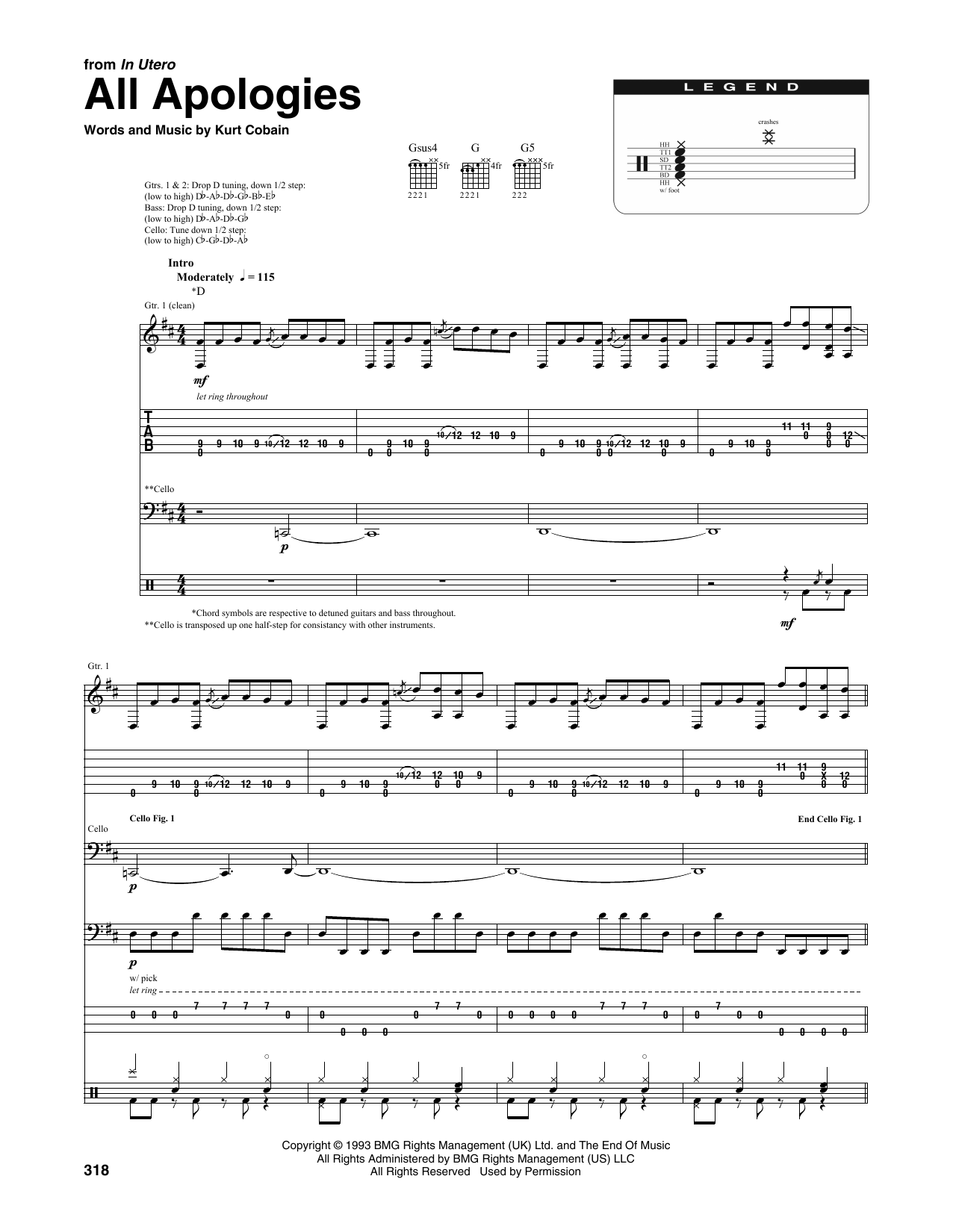 Produktgalerie: Seite 1 von 1 All Apologies (from MTV Unplugged in New York), Nirvana