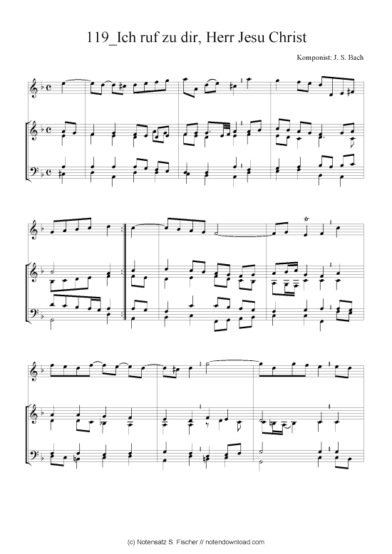Produktbild zu: Ich ruf zu dir, Herr Jesu Christ J. S. Bach
