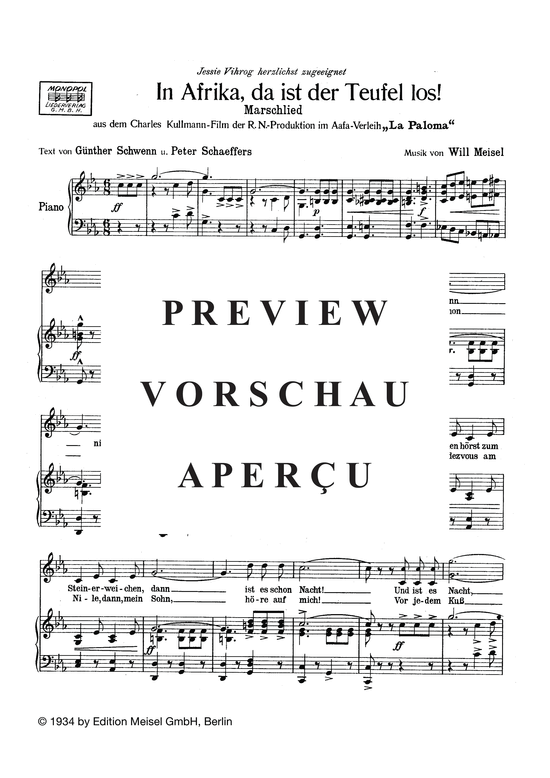 Produktgalerie: Seite 4 von 4 In Afrika da ist der Teufel los!, 	, Klavier und Gesang