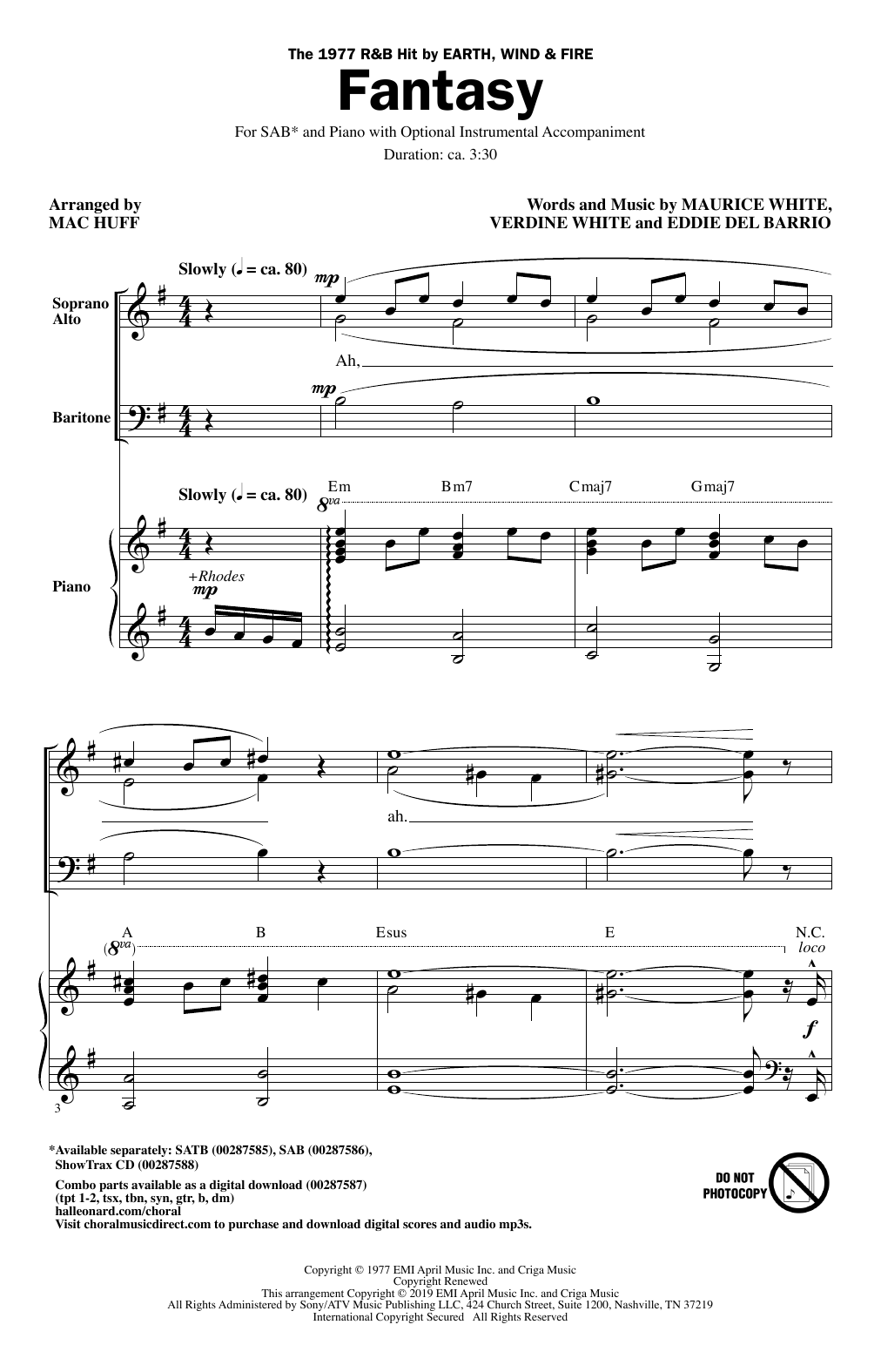 Produktgalerie: Seite 1 von 1 Fantasy (arr. Mac Huff), Earth, Wind & Fire, Chor