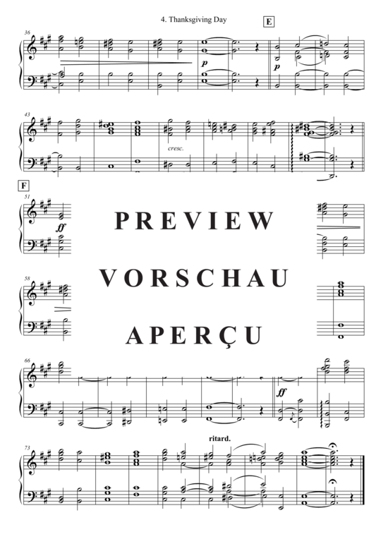 Produktgalerie: Seite 3 von 3 Thanksgiving Day , , Klavier Solo