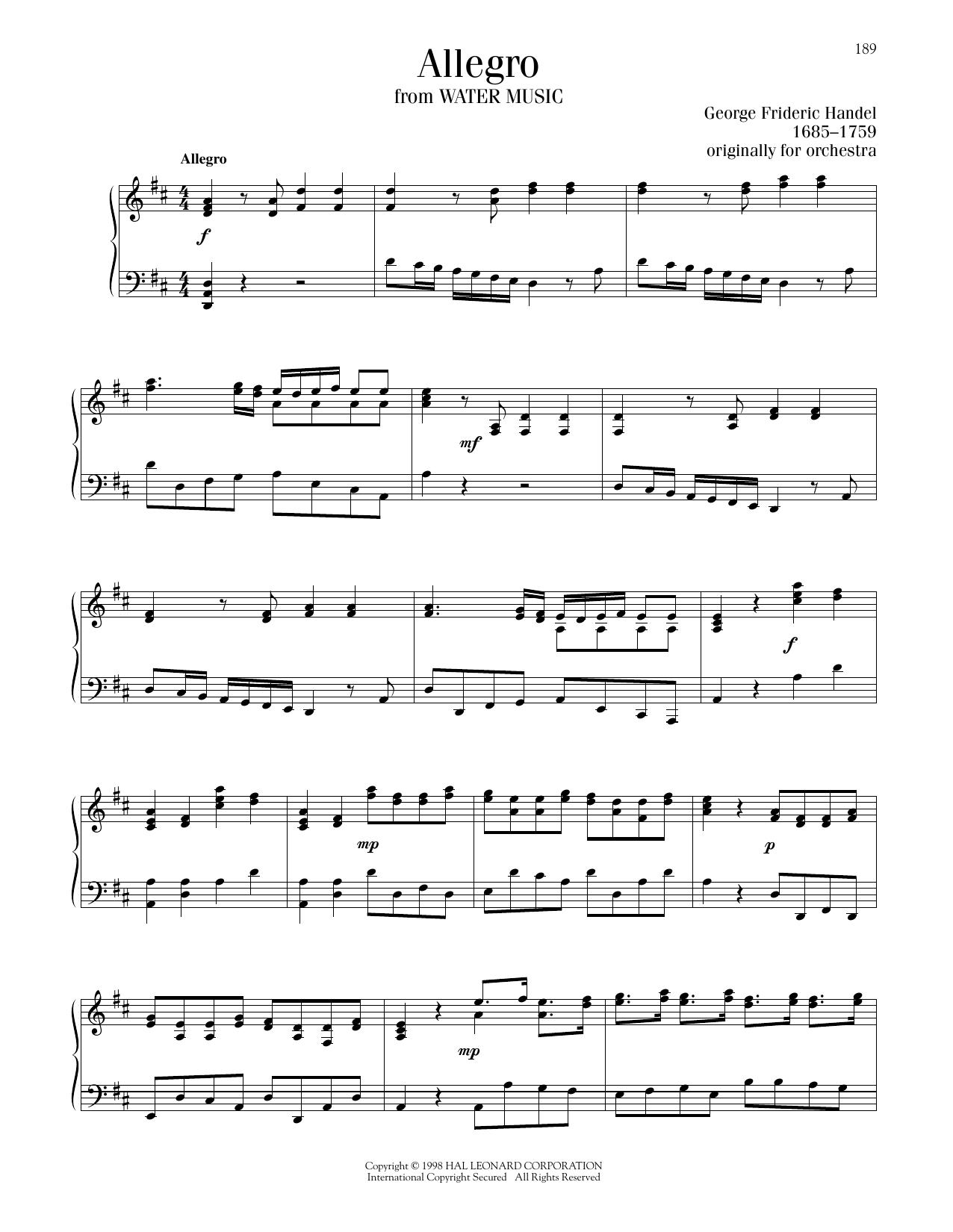 Produktbild zu: Allegro
