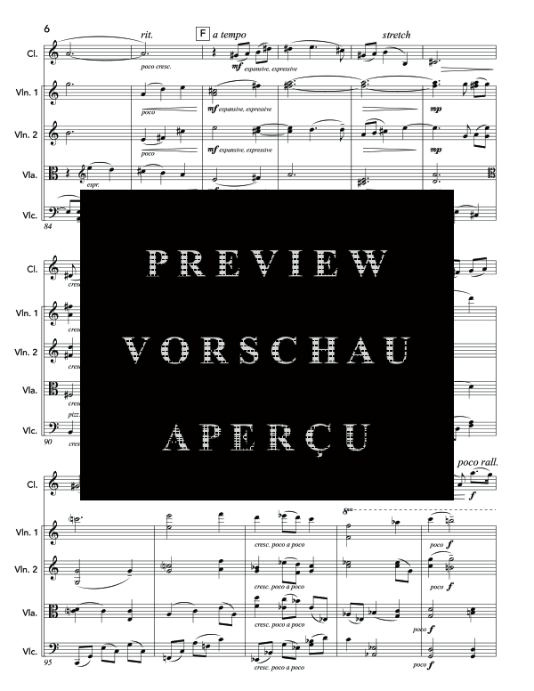 Produktgalerie: Seite 10 von 11 Waltz for Betz, , (Ensemble Klarinette Solo und Streicher Quartett/Quintett)