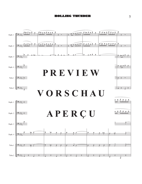 Product gallery: Page 7 of 18 Rolling Thunder , , (Tuba Ensemble EEEETT)