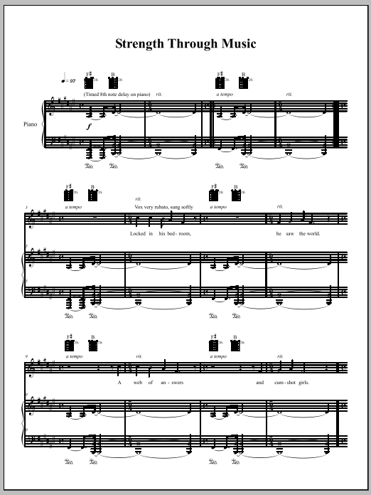Produktgalerie: Seite 1 von 1 Strength Through Music, Amanda Palmer, Gesang, Gitarre, Klavier