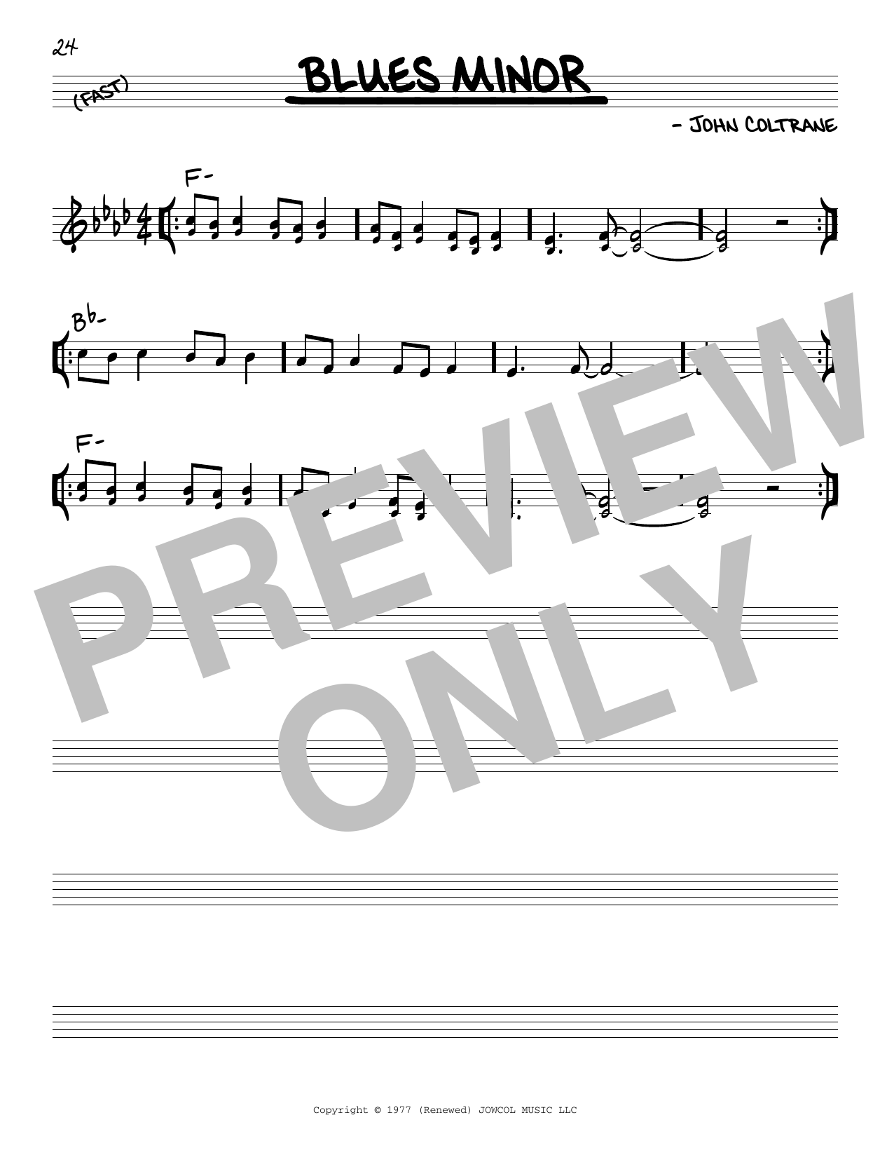 Product picture to: Blues Minor