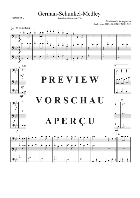 Product gallery: Page 2 of 21 German-Schunkel-Medley , Blasorchester Fatamo, (trombone/tenor horn trio)