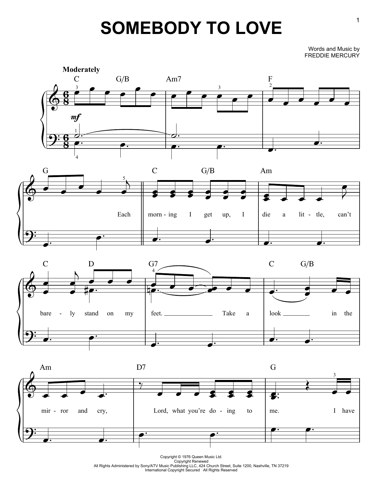 Produktbild zu: Somebody To Love