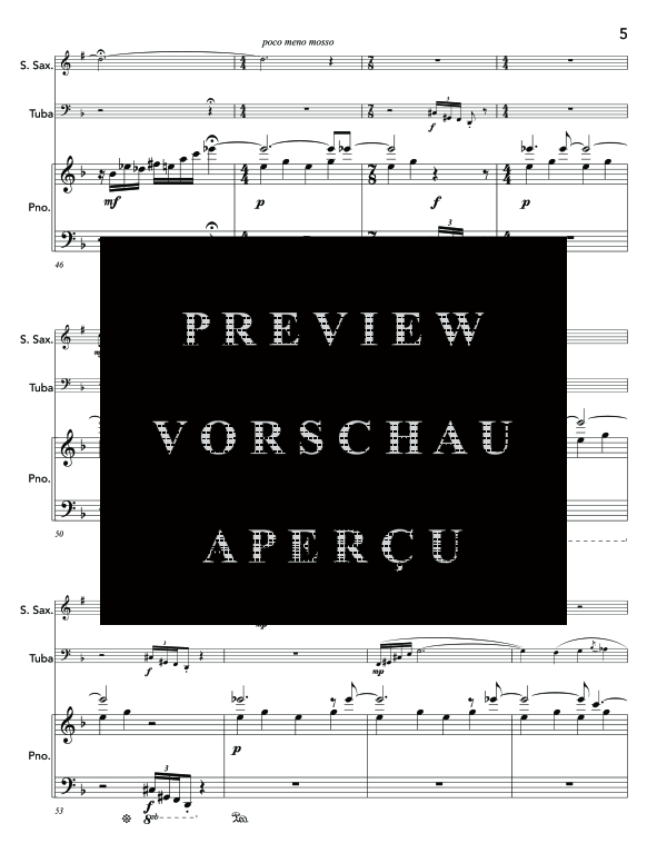 Produktgalerie: Seite 9 von 11 Mile Marker 78, , (Trio Sopran Saxophon, Tuba und Klavier)