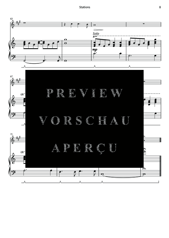 Produktgalerie: Seite 10 von 11 Stations - Gentle Melodies for Weddings, Church, and Other Occasions, , Altsaxophon und Klavier