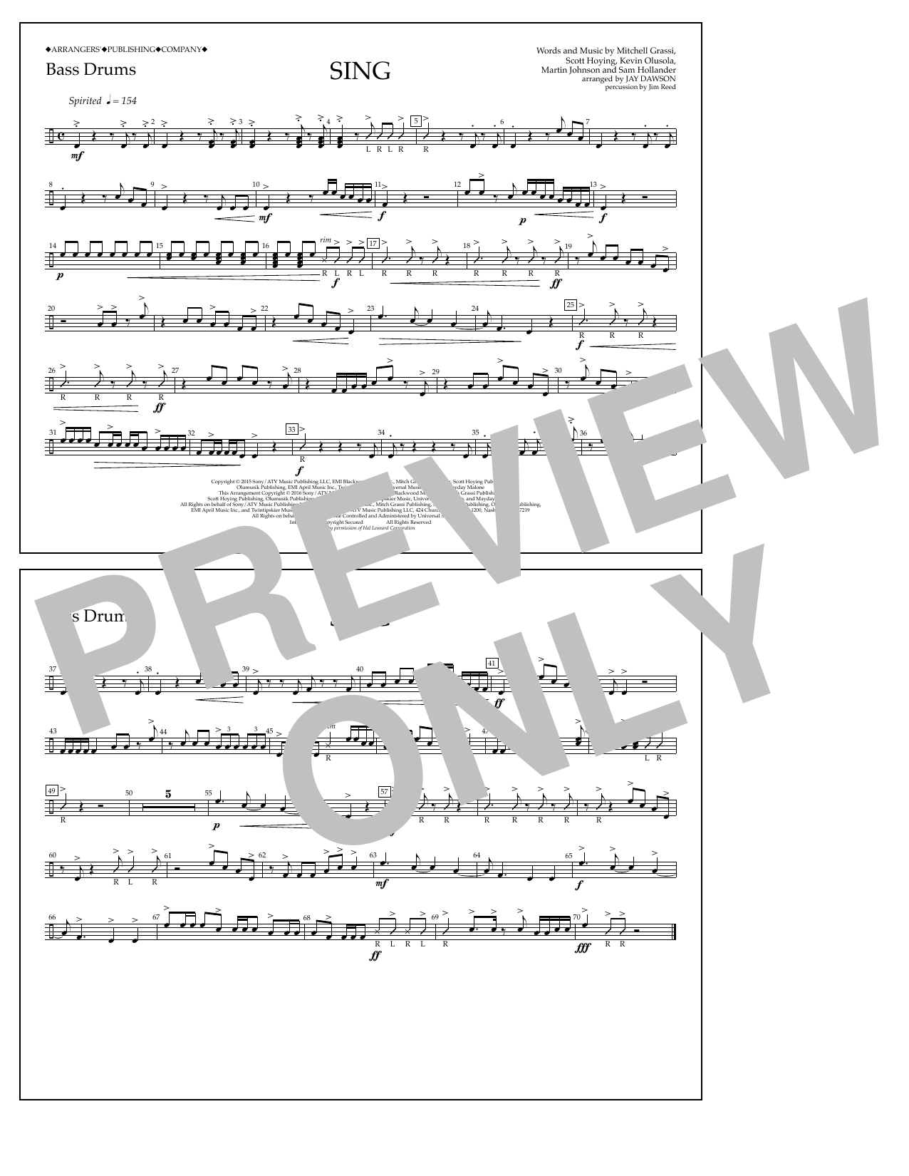Product picture to: Sing - Bass Drums