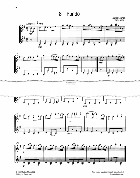 Product gallery: Page 1 of 1 Rondo, Jean Xavier Lefevre