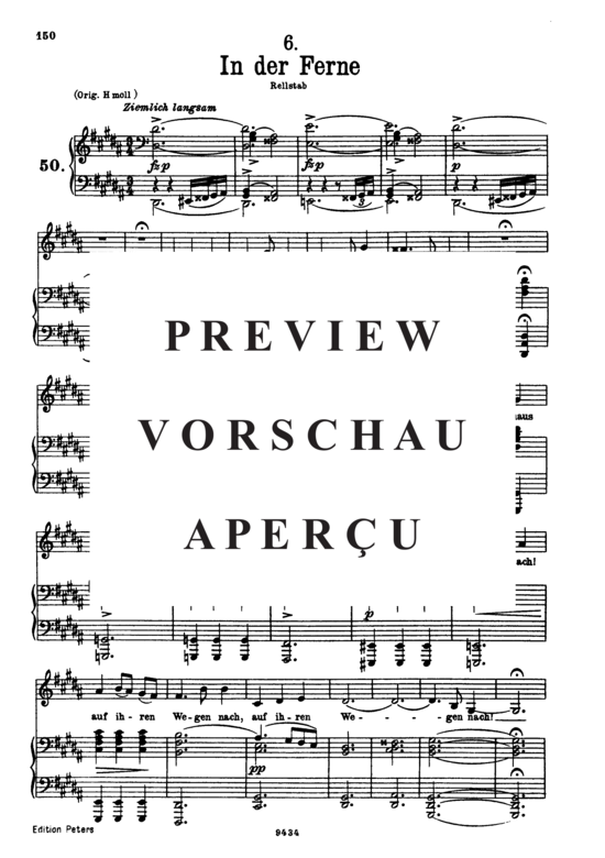 Product gallery: Page 2 of 6 In der Ferne D.957-6 (Schwanengesang), , Low Voice and Piano