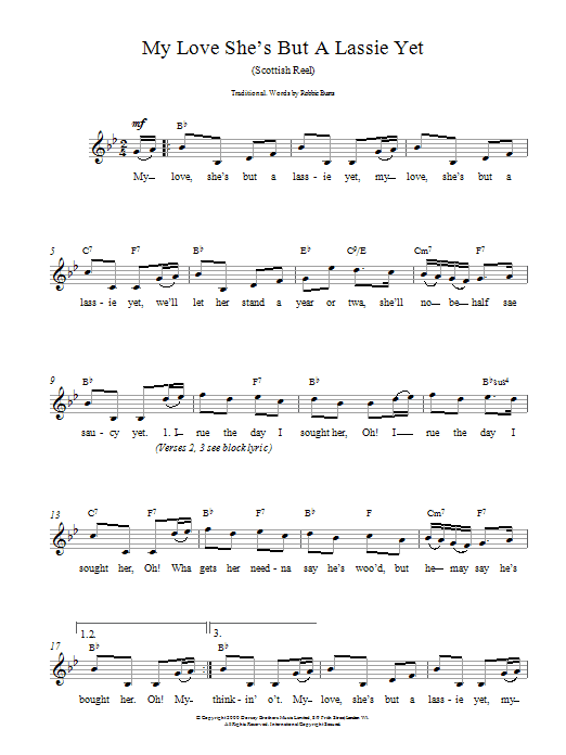 Produktgalerie: Seite 1 von 1 My Love She's But A Lassie Yet, Traditional, Melodieinstrument