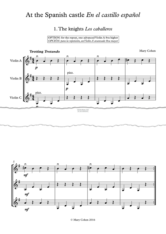 gallery: At the Spanish castle, Mary Cohen, Violine