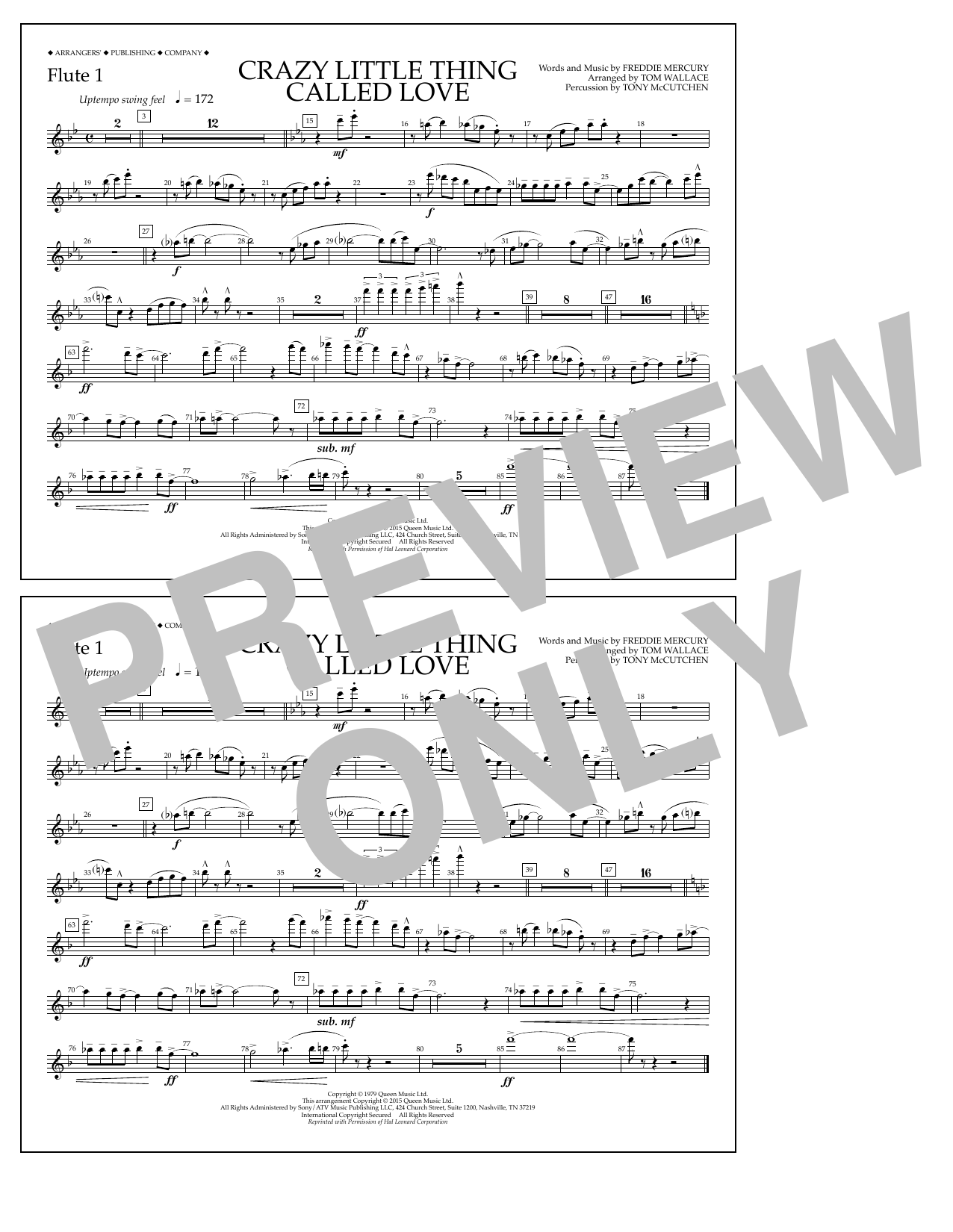 Produktbild zu: Crazy Little Thing Called Love - Flute 1
