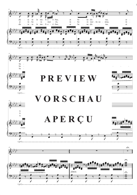 gallery: Ave Maria D.839 (Gesang mittel + Klavier) , ,  (As-Dur)