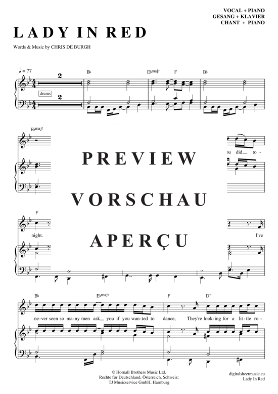 Produktgalerie: Seite 2 von 7 Lady in Red , Burgh, Chris de, Klavier und Gesang