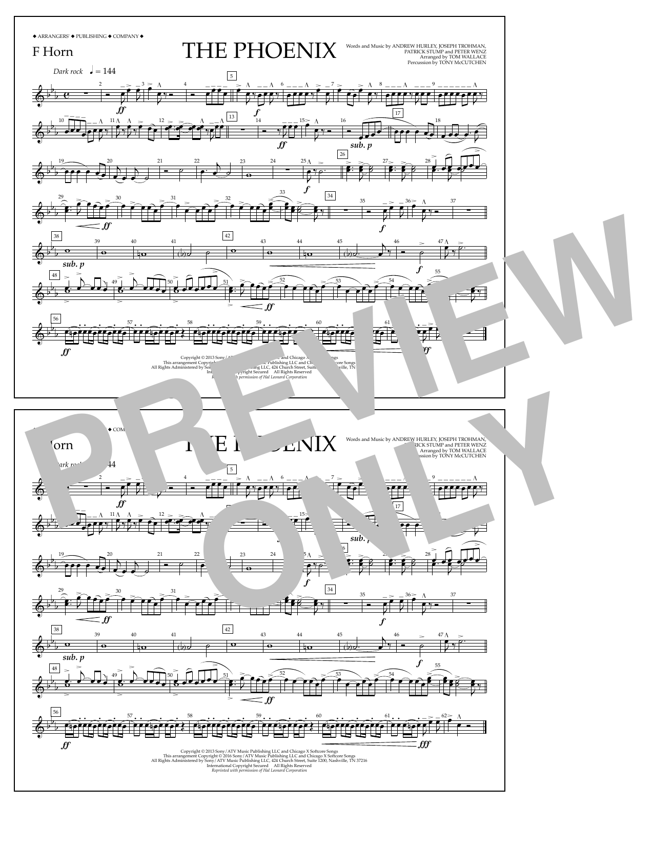 Produktbild zu: The Phoenix - F Horn