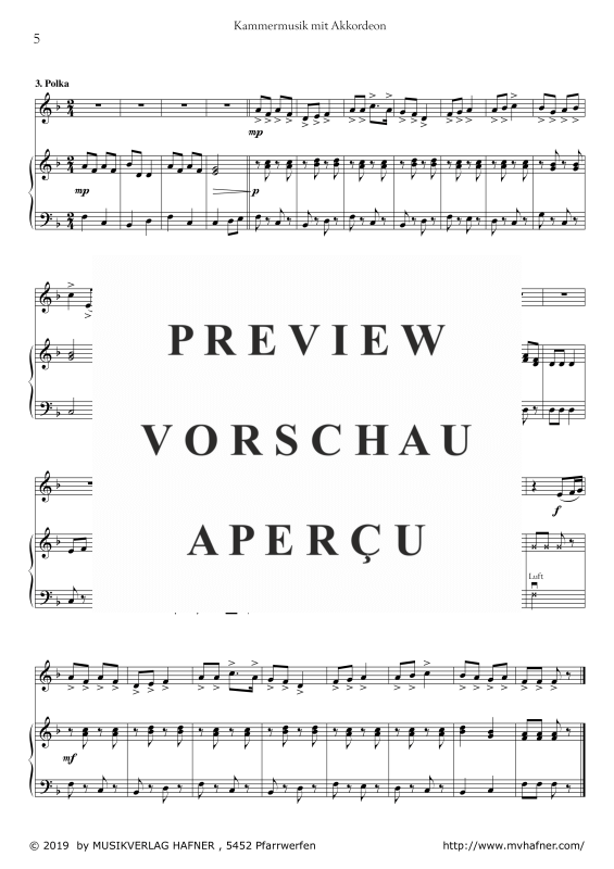 Product gallery: Page 9 of 11 Kammermusik mit Akkordeon, , (melody instrument in C and accordion)