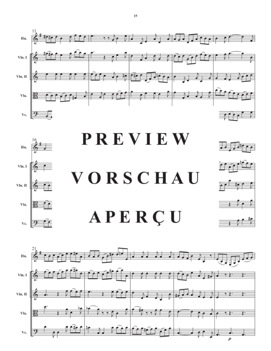 Produktgalerie: Seite 17 von 21 Concerto in a minor , , (Streicher Quartett + Horn in F Solo)