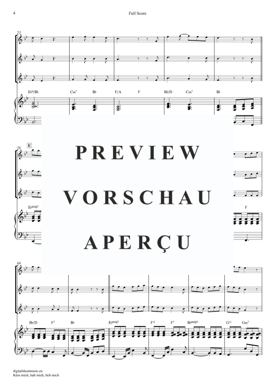 Produktgalerie: Seite 5 von 11 Küss Mich, Halt Mich, Lieb Mich, Egli, Beatrice, (Flöten Trio + Klavier)