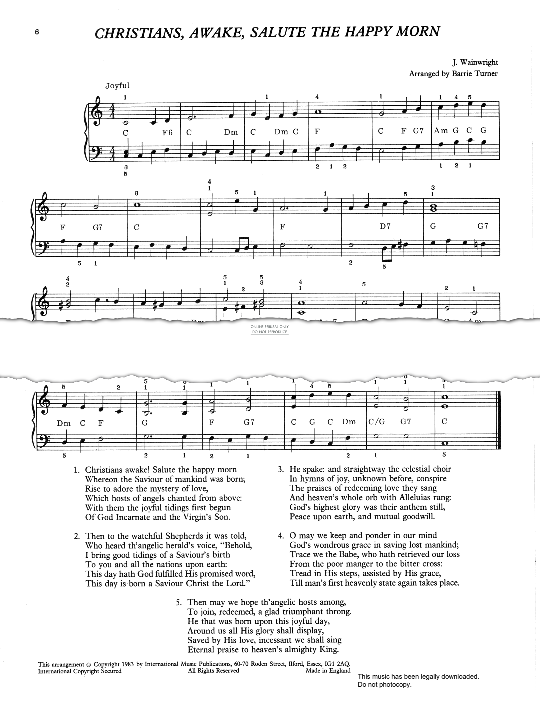 Produktbild zu: Christians, Awake, Salute The Happy Morn