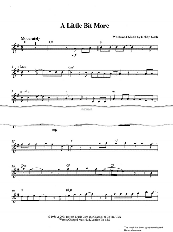 Product gallery: Page 1 of 1 A Little Bit More, Bobby Gosh