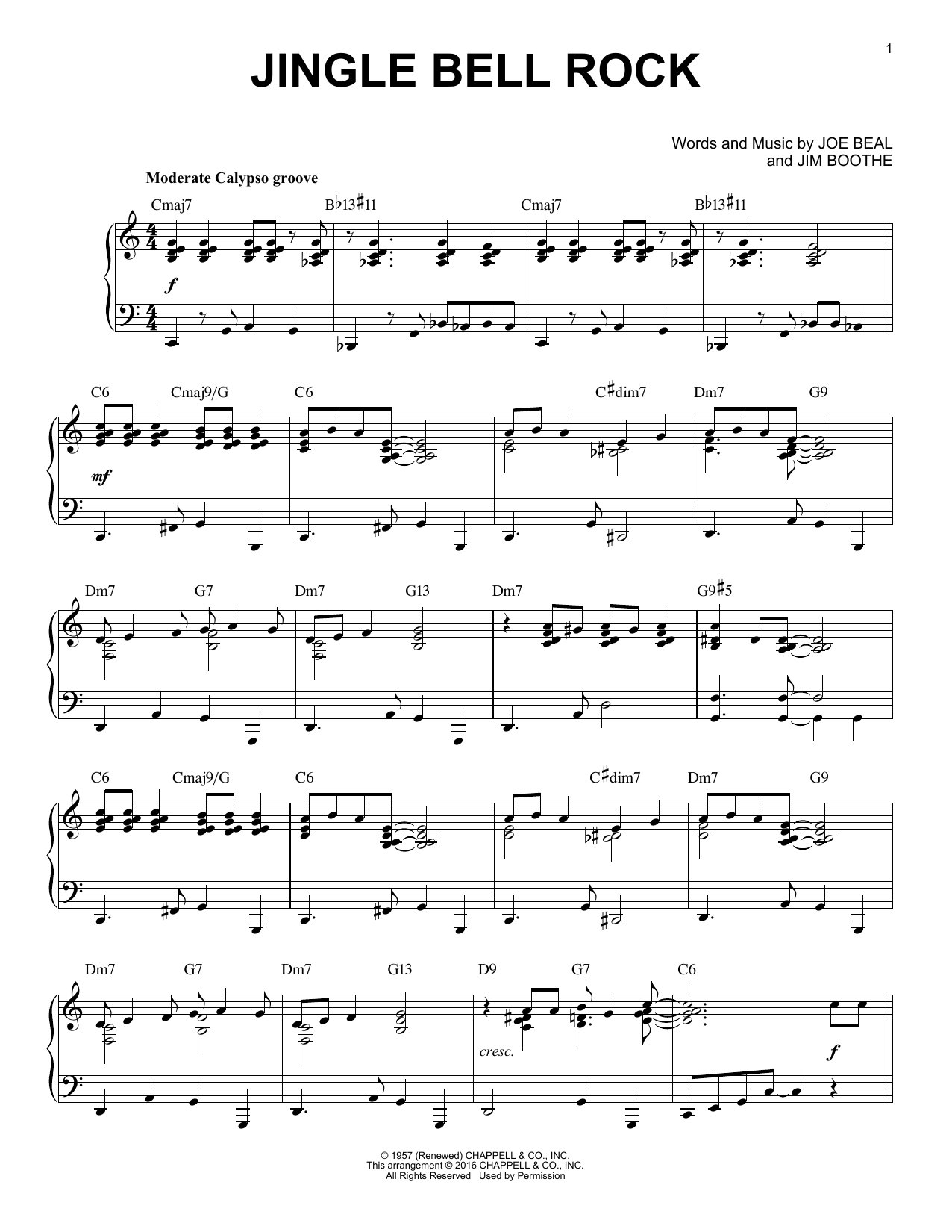 Product gallery: Page 1 of 1 Jingle Bell Rock [Jazz version] (arr. Brent Edstrom), Bobby Helms
