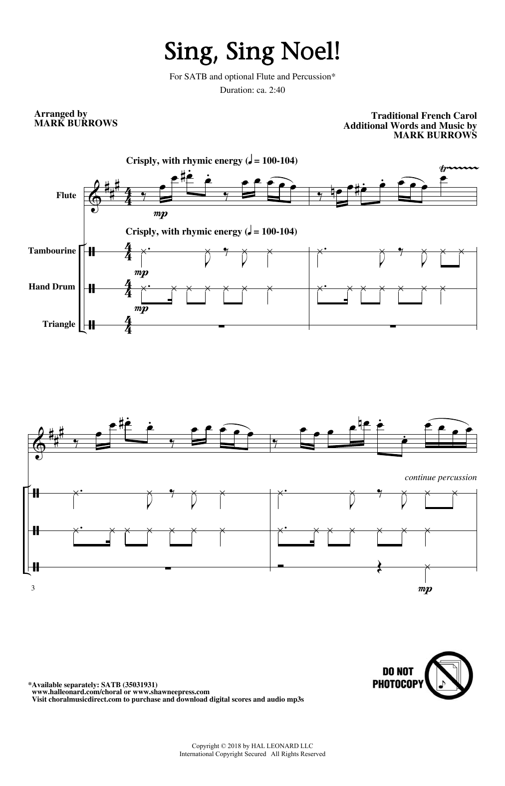 Product gallery: Page 1 of 1 Sing, Sing Noel!, Mark Burrows