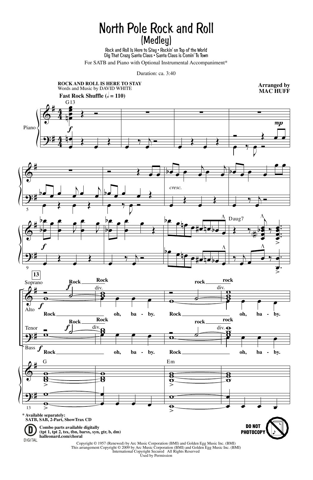 Produktbild zu: North Pole Rock And Roll (Medley)
